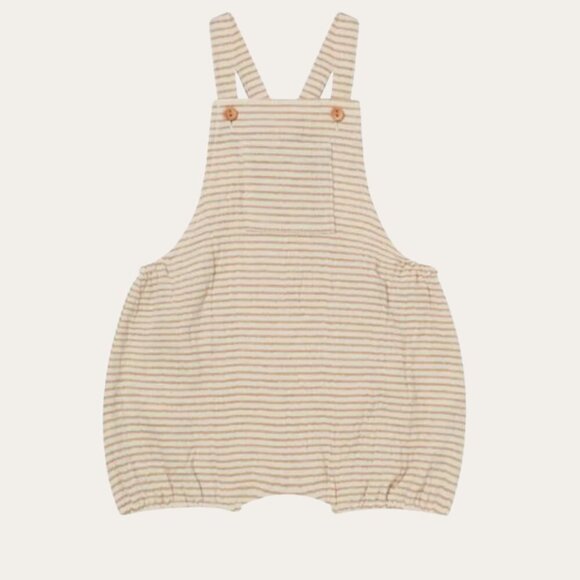 Quincy Mae oat striped romper size 3-6 months - Picture 1 of 3